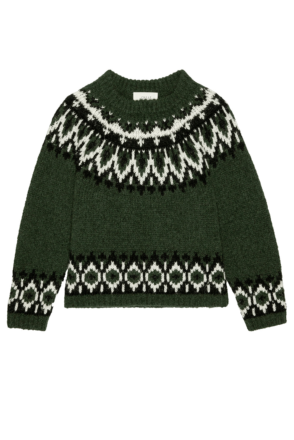 The Arctic Fairisle Pullover in Winter Pine