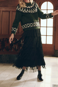 The Arctic Fairisle Pullover in Winter Pine