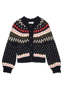 The Ice Rink Cardigan in Festive Fair Isle