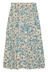 The Highland Skirt in Blue Scattered Bloom
