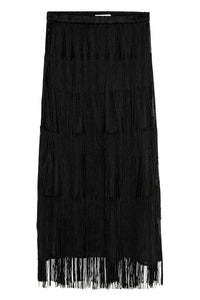 The Fringe Skirt in Black
