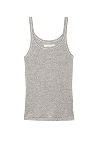 Baby Rib Tank in Heather Grey