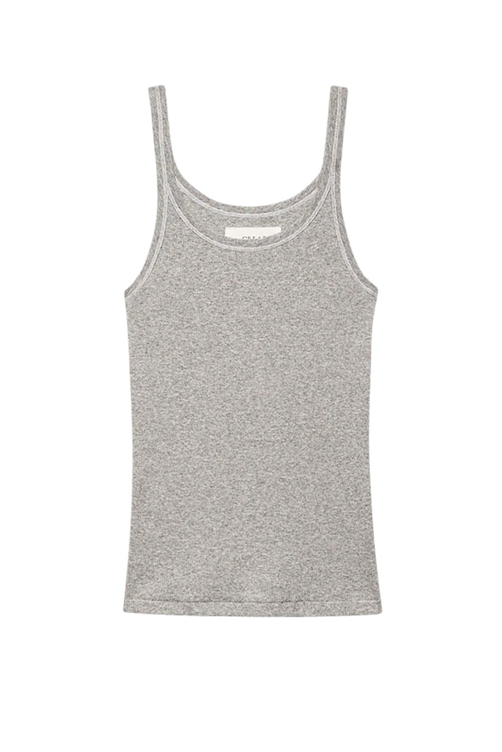 Baby Rib Tank in Heather Grey