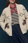 The Horse Lodge Cardigan in Cream