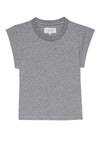 Peak Shoulder Tee in Heather Grey