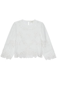 The Picnic Top in White