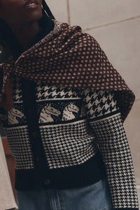 The Pony Cardigan in Black