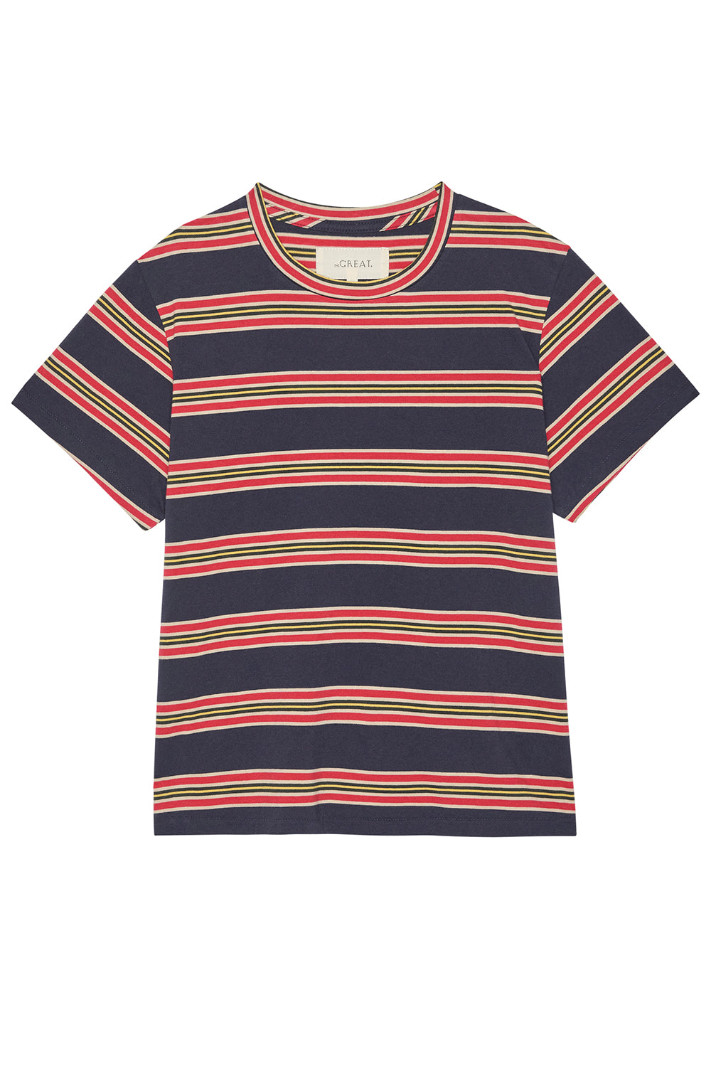 The Little Tee in Scout Stripe