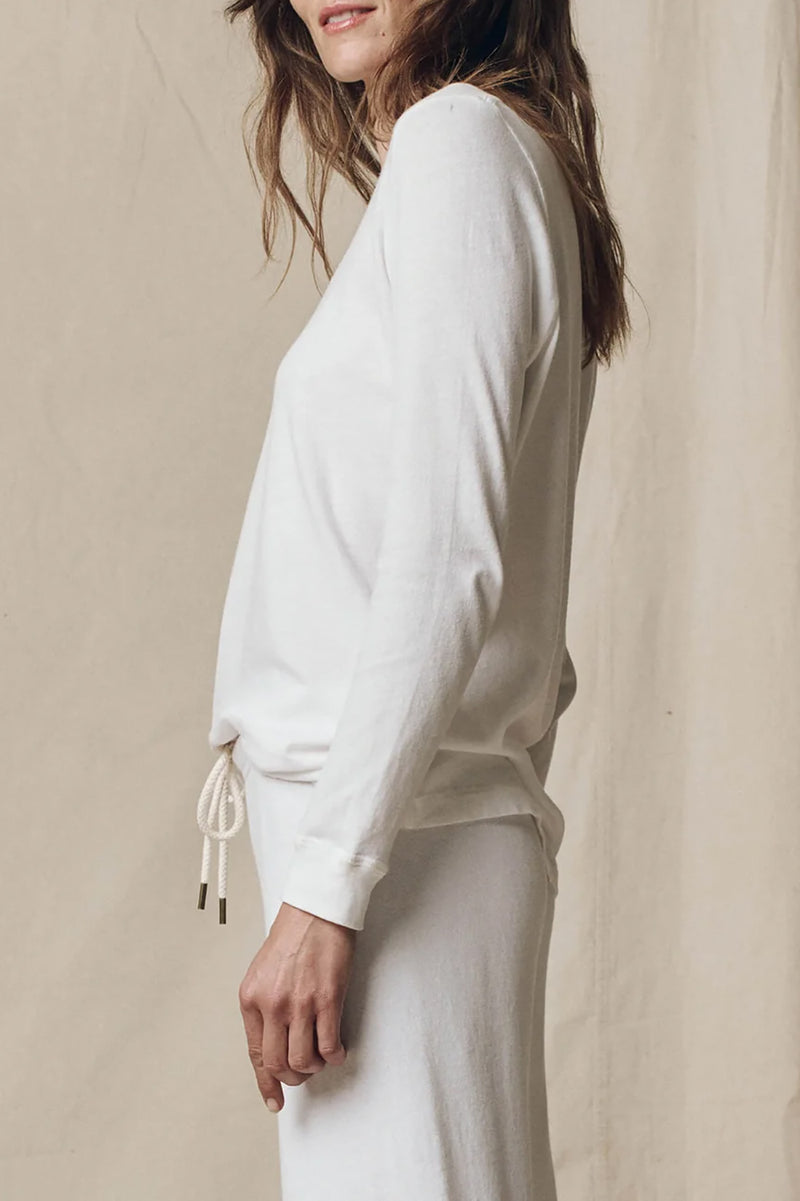 The Long Sleeve Slim Tee in White