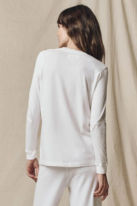 The Long Sleeve Slim Tee in White