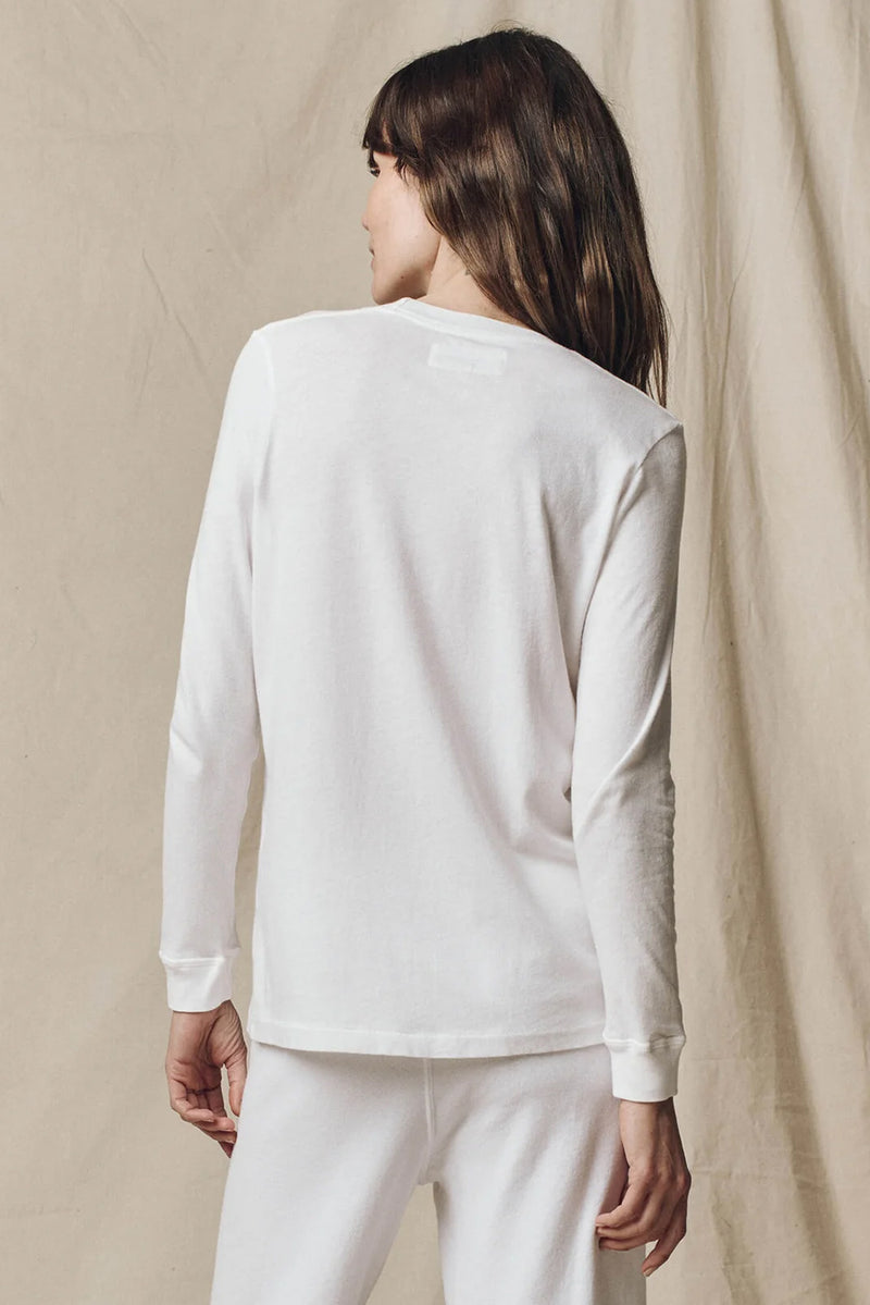 The Long Sleeve Slim Tee in White