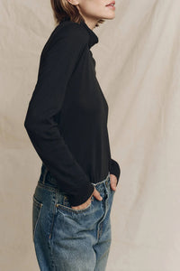 The Turtleneck in Almost Black