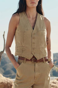 The Suit Vest in Driftwood