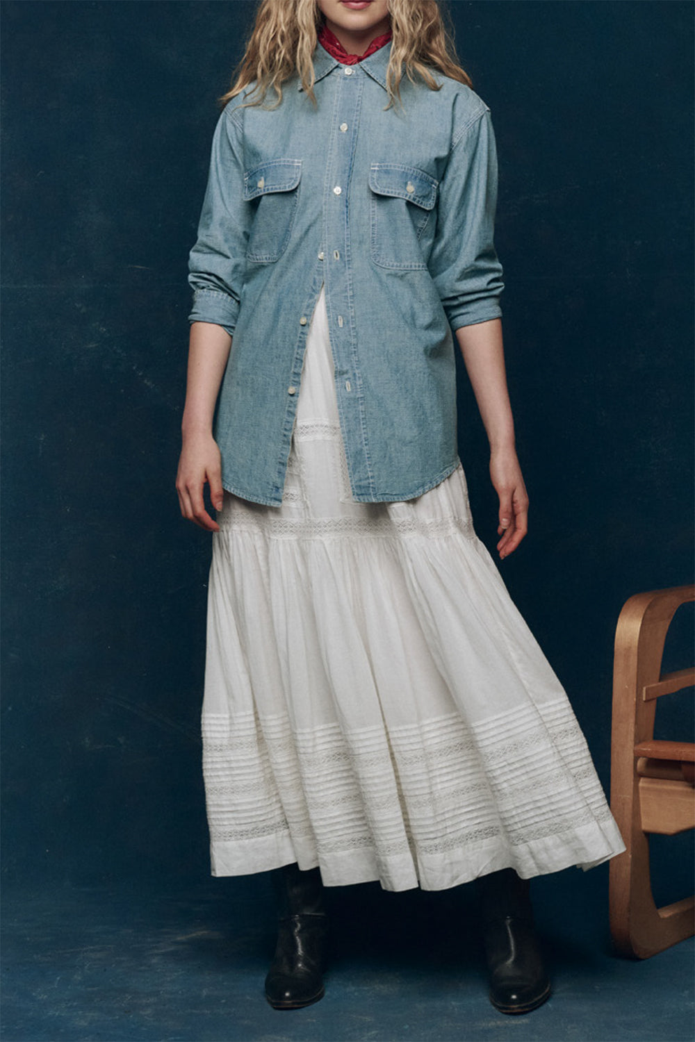 The Victorian Skirt in White