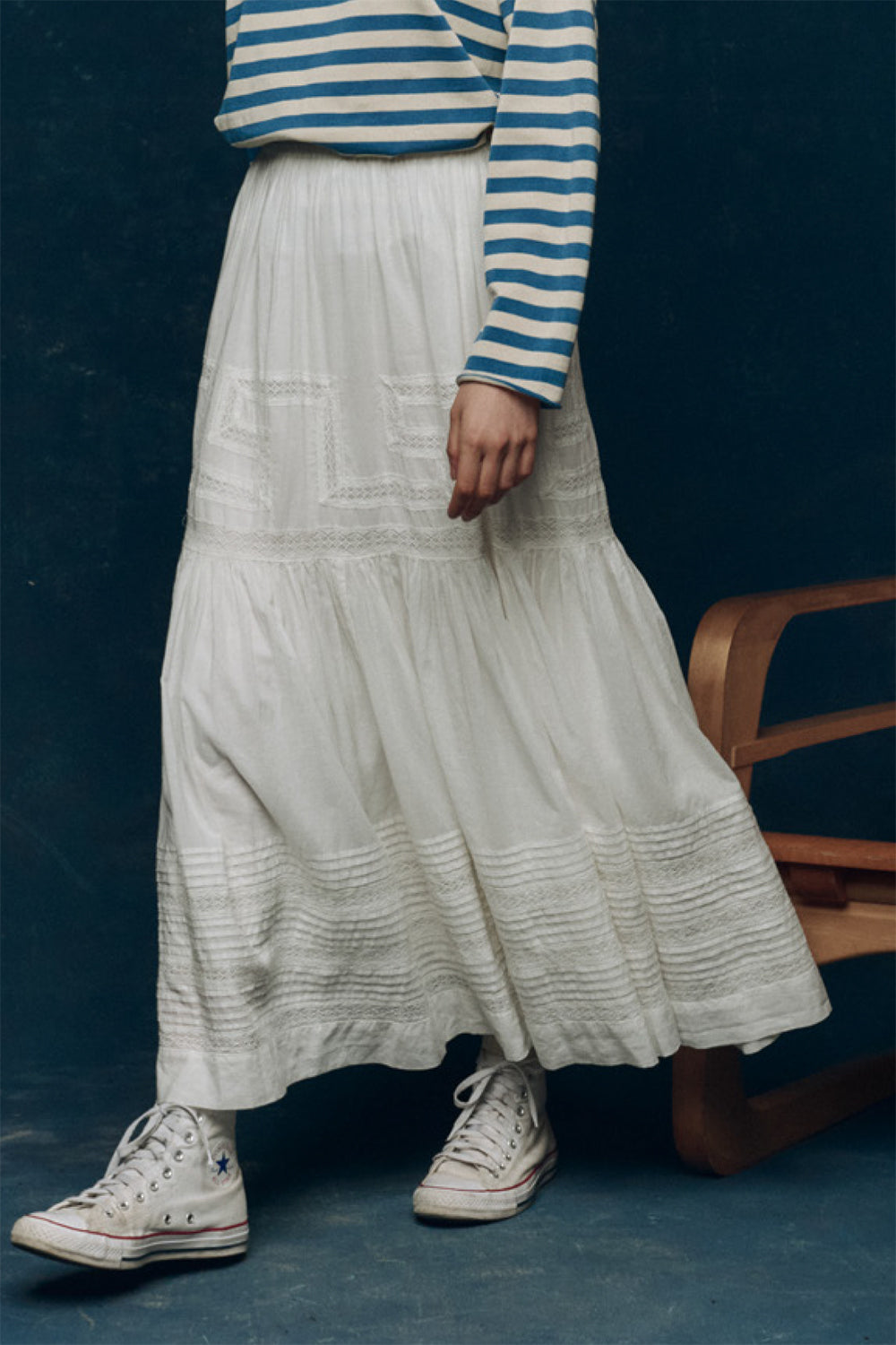 The Victorian Skirt in White