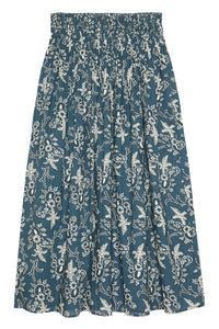 The Viola Skirt in Indigo Bandana