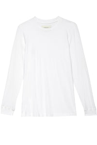 The Long Sleeve Slim Tee in White