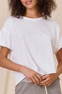 Crop Tee in True White