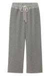 Wide Leg Cropped Sweatpant in Varsity Grey