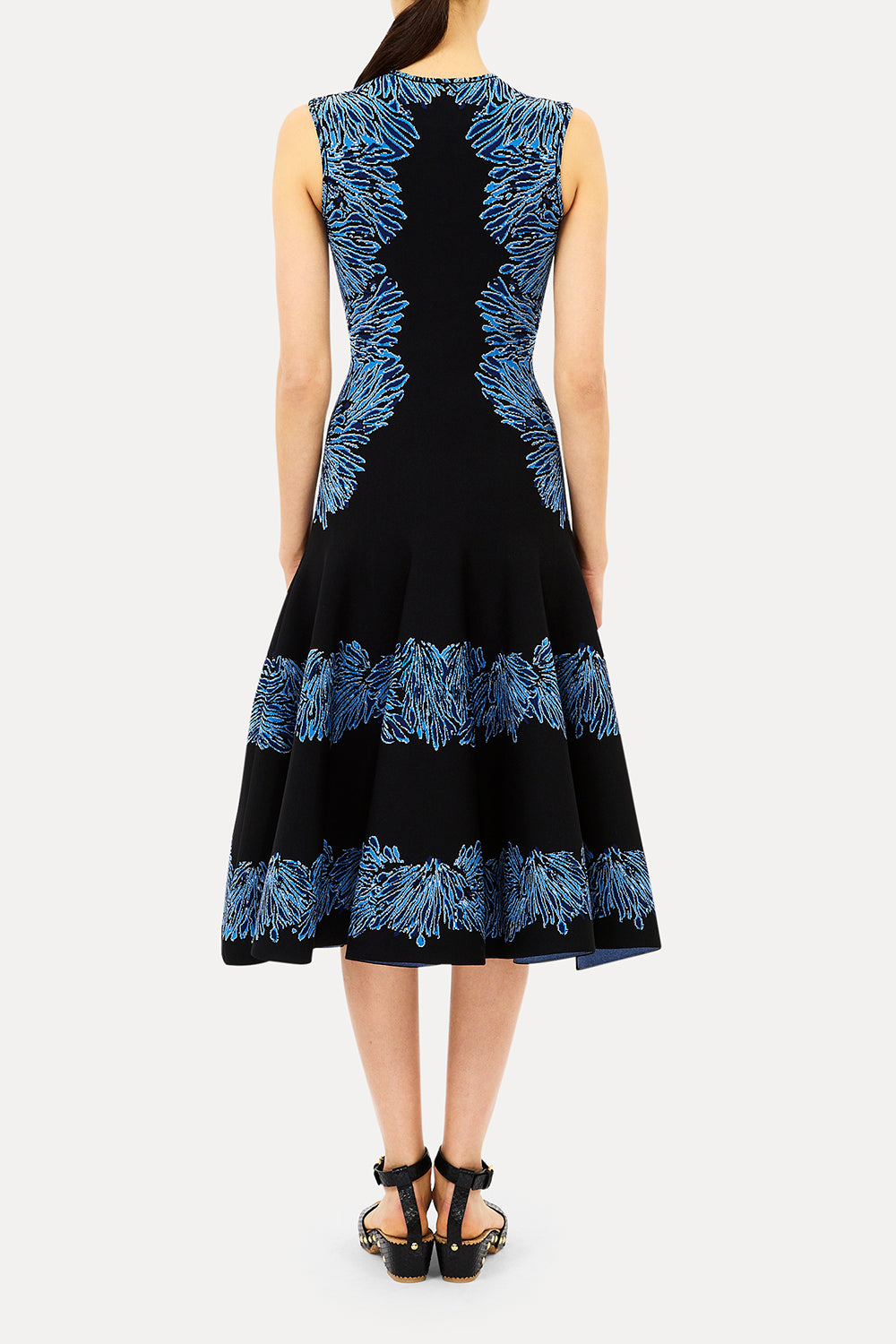 Iona Sleeveless Jacquard Knit Dress in Ocean