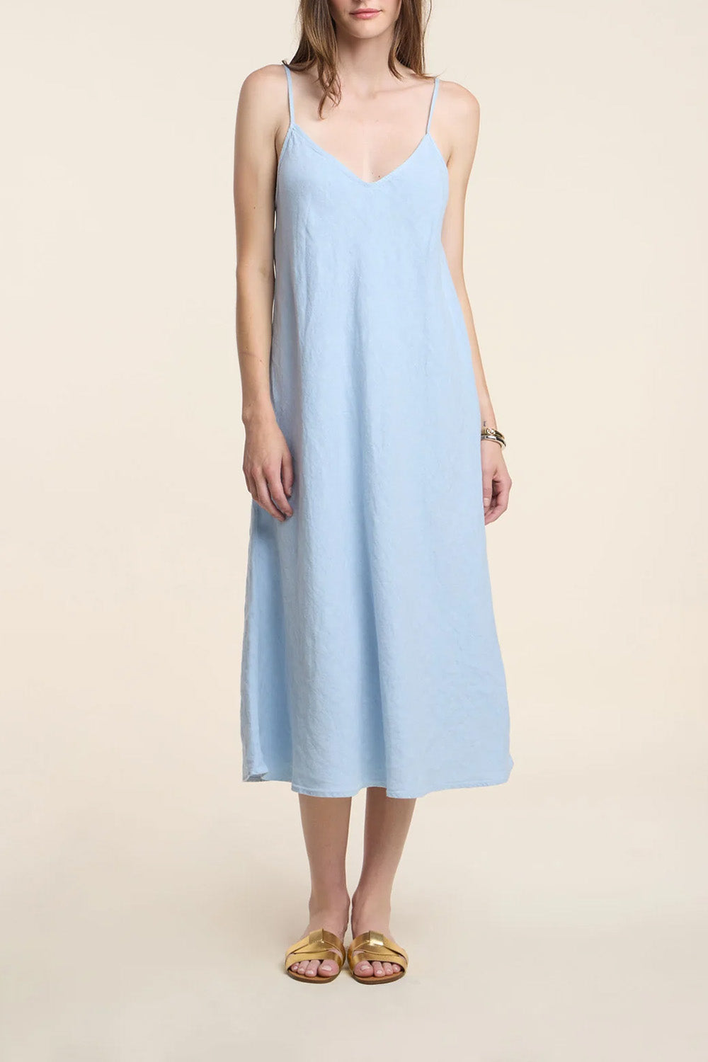 Hope Heavy Linen Dress in Billow