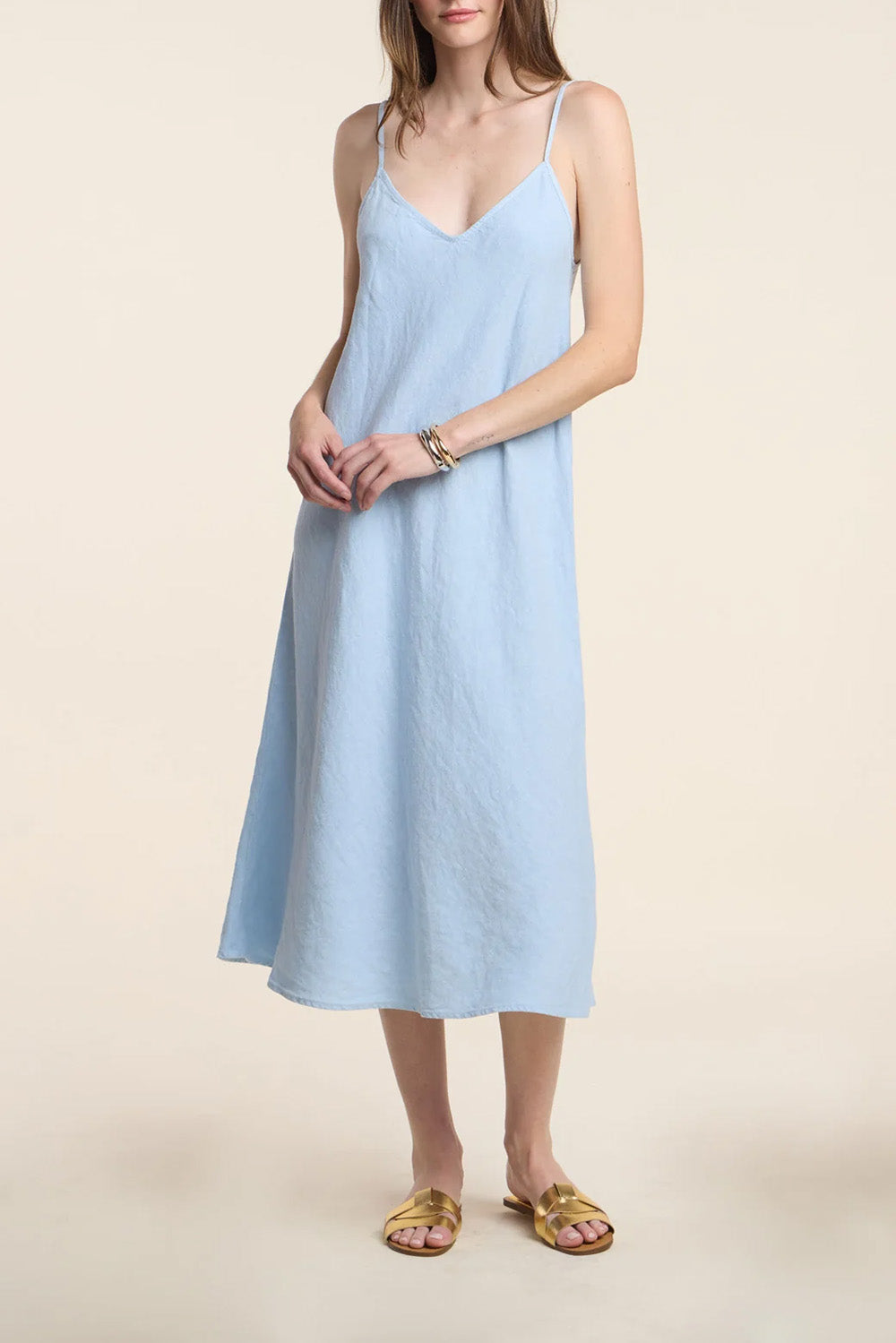 Hope Heavy Linen Dress in Billow