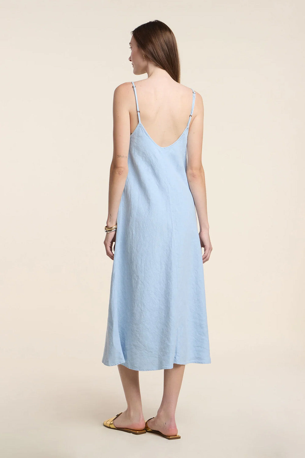 Hope Heavy Linen Dress in Billow