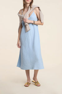 Hope Heavy Linen Dress in Billow