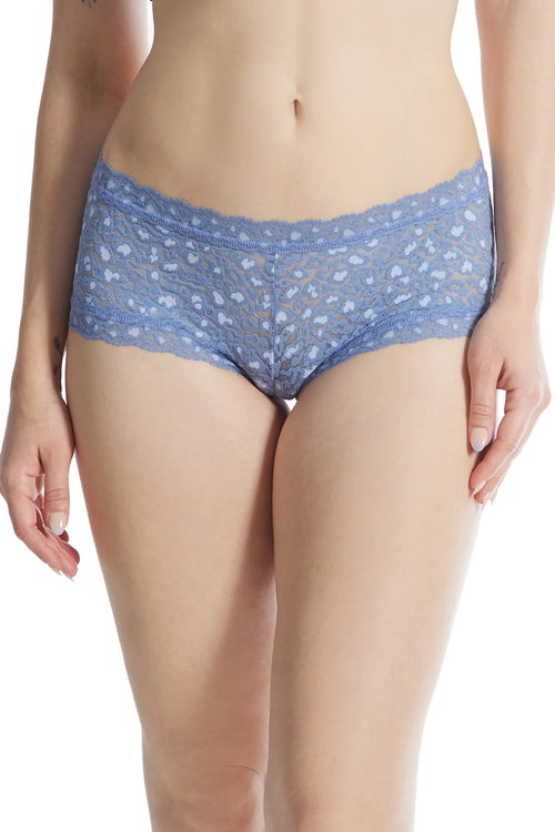 Signature Lace Boyshort in Cross Dyed Leopard