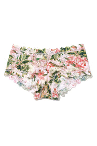 Printed Signature Lace Boyshort in French Garden