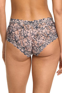 Printed Signature Lace Boyshort in Outline