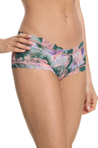 Printed Signature Lace Boyshort in Painter