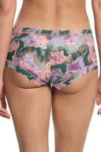 Printed Signature Lace Boyshort in Painter