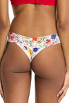 Signature Lace Printed Original Rise Thong in Meadow Mix