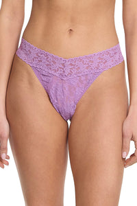 Signature Lace Original Rise Thong in Venus Purple