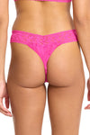 Signature Lace Original Rise Thong in Marmalade Pink