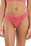 Signature Lace Original Rise Thong in Naples Red