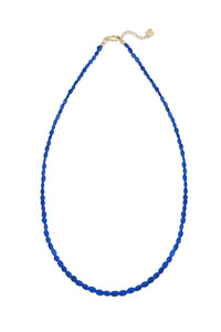 LIVIA Cerulite Bead Necklace with 14k Findings