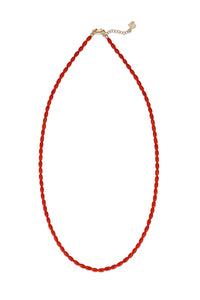 KORALIA Coral Bead Necklace with 14k Findings
