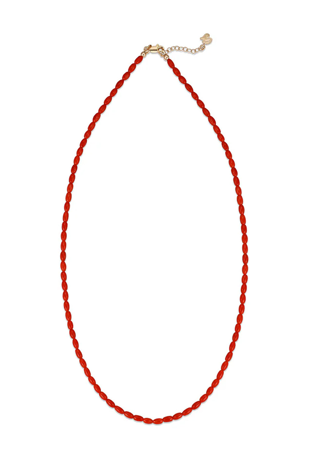 KORALIA Coral Bead Necklace with 14k Findings