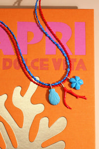 KORALIA Coral Bead Necklace with 14k Findings