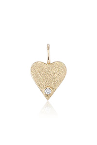 Adore Heart Charm with White Diamond