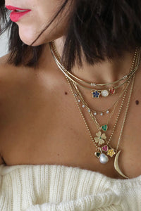 14K Yellow Gold Jolie Slider with Yellow Sapphires