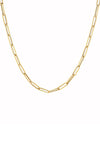 14K Yellow Gold Large Paperclip Chain 18