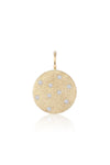 Valerie Medallion in 14K Gold White Diamonds