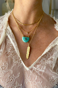 14K Gold Dappled Link Choker with Adjustable Chain