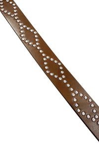 Liliana Belt in Cognac Silver