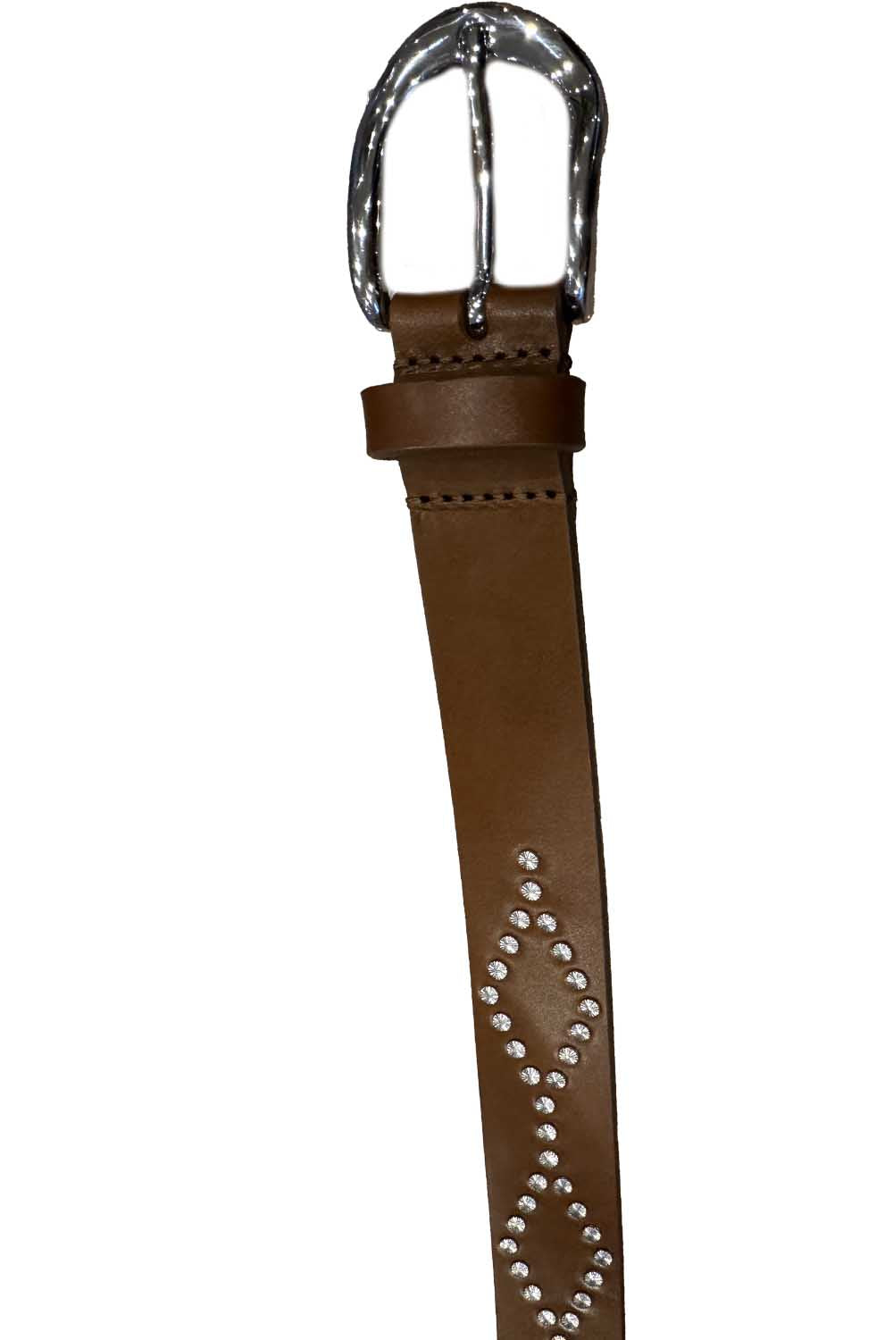 Liliana Belt in Cognac Silver