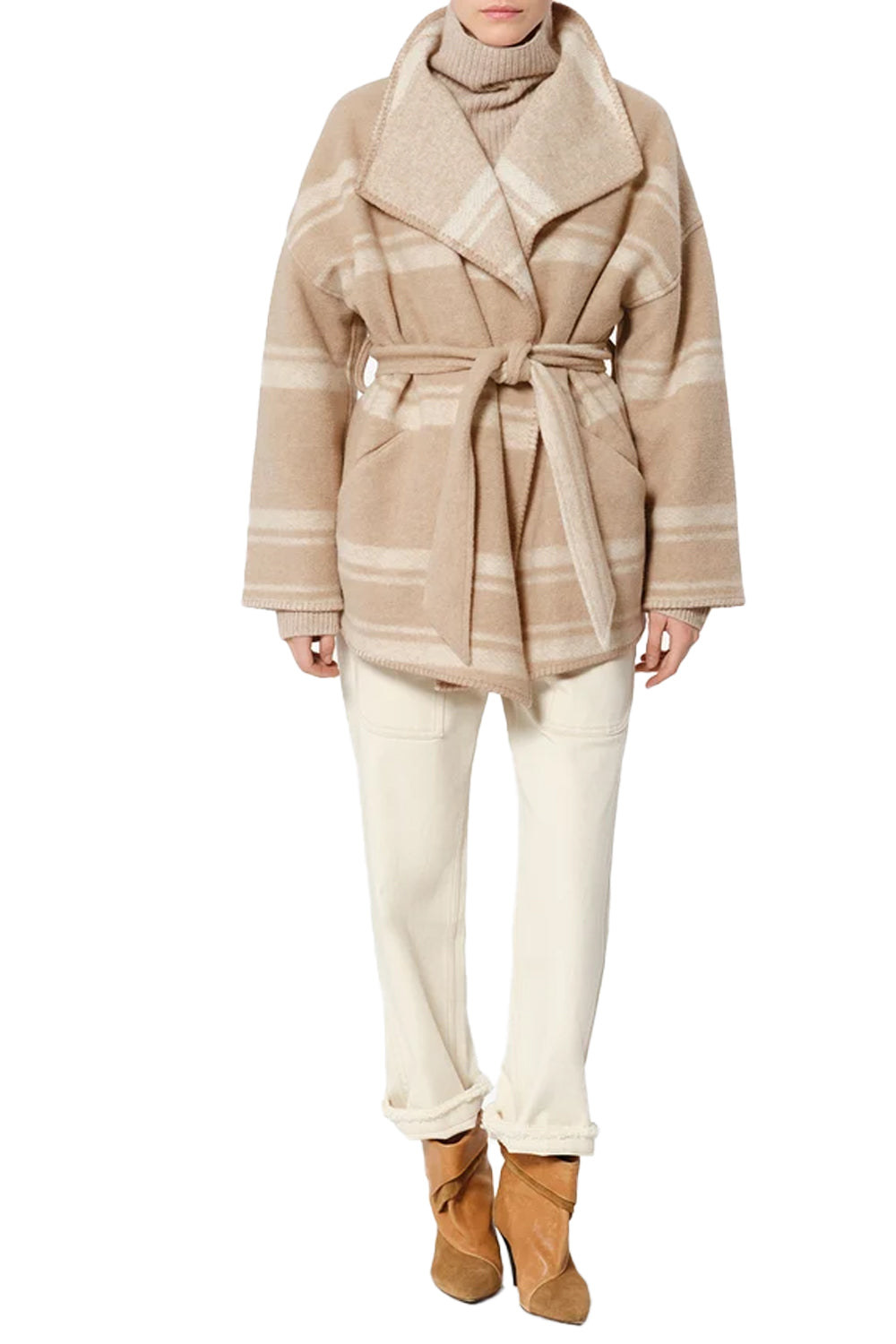 Brea Coat in Sand