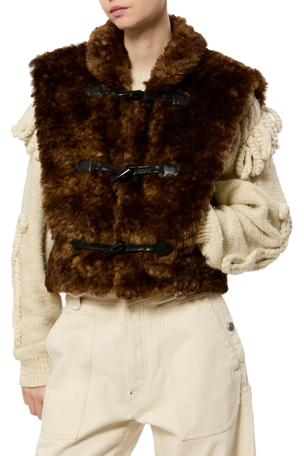 Jocya Cardigan in Brown